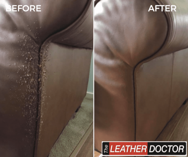 Did your dog chew your couch?  Leather couch repair, Patch leather couch,  Leather repair